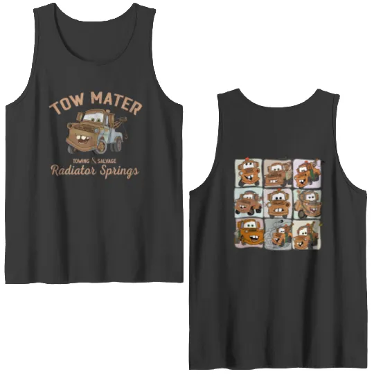 Two-Sided Tow Mater Double Sided Tank Tops, Disneyland Family Double Sided Tank Tops