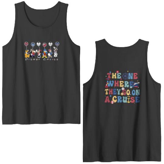 Disney Cruise Double Sided Tank Tops, Disney Cruise Vacation Double Sided Tank Tops