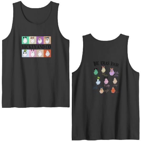 Disney Eras Tour Ghost Double Sided Tank Tops, Disney Halloween Double Sided Tank Tops