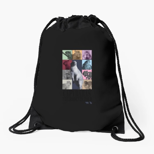Capybaras Taylore Swifts Eras Tour Drawstring Bags