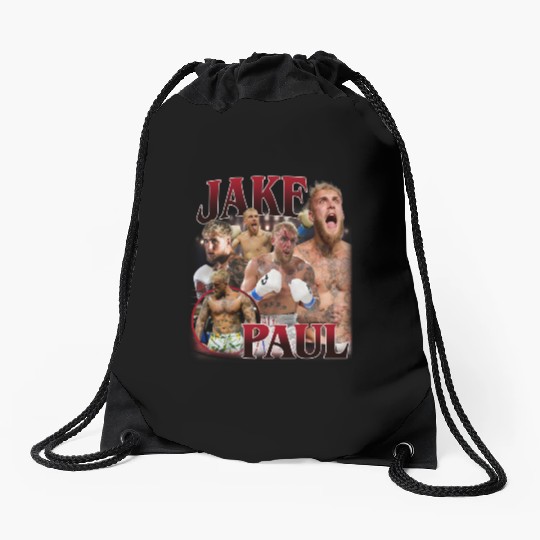Jake Paul Drawstring Bags Vintage 90s Design Retro Bootleg Gift Fans Drawstring Bags Movie Series Characters Drawstring Bags Homage Classic Graphic Drawstring Bags