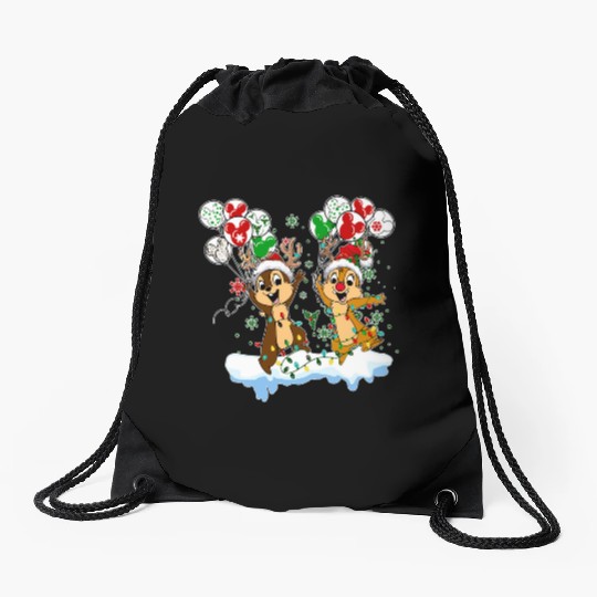 Disney Chip And Dale Christmas, Chip And Dale Drawstring Bags