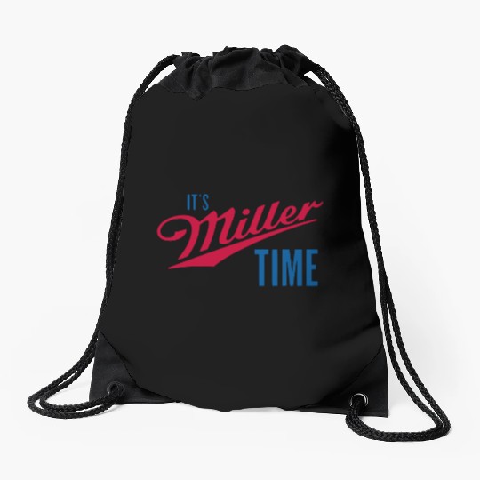 It's Miller Time Drawstring Bags