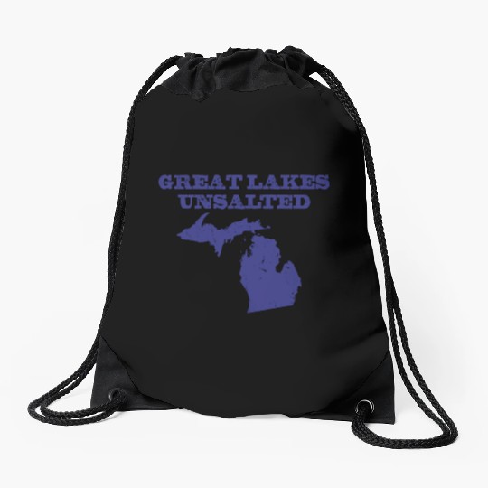 Great Lakes Unsalted Blue Drawstring Bags
