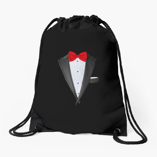 Realistic Tuxedo Drawstring Bags