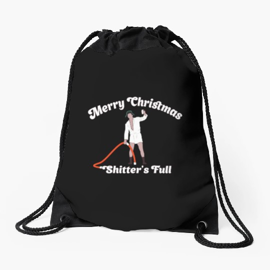 Cousin Eddie - Shitter's Full! Drawstring Bags