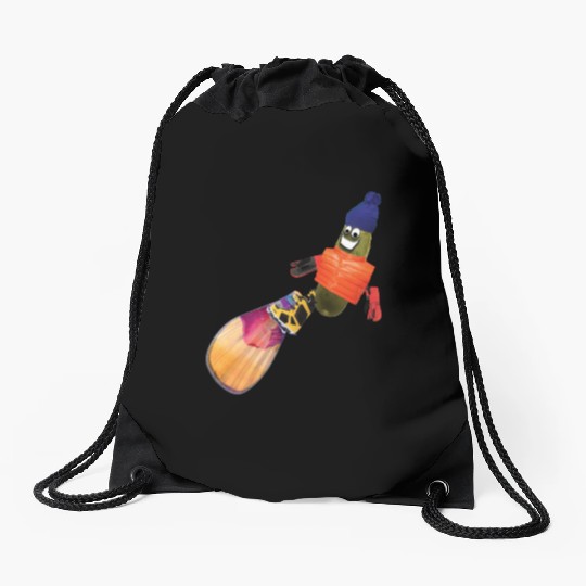Snowboard Pickle Drawstring Bags