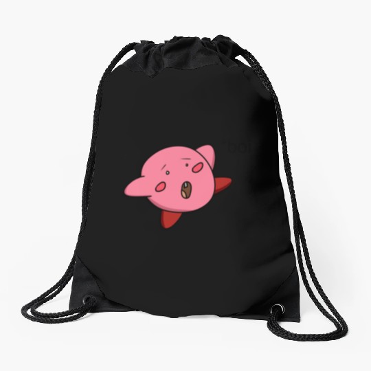 Funny Kirby Drawstring Bags