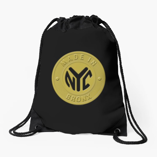 Made In The Bronx Token Drawstring Bags
