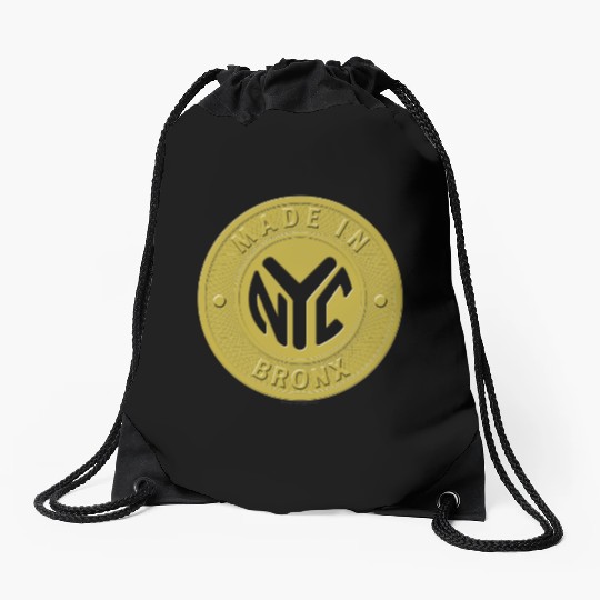 Made In The Bronx Token Drawstring Bags