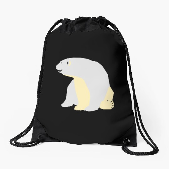 Polar bear Drawstring Bags