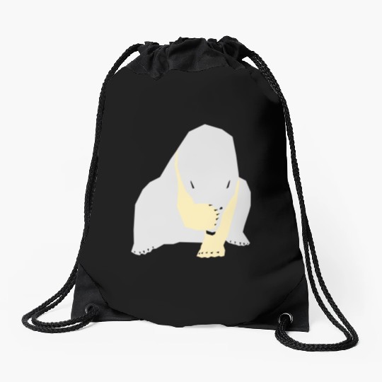 Polar bear Drawstring Bags