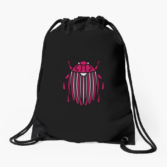 Potato bug Drawstring Bags