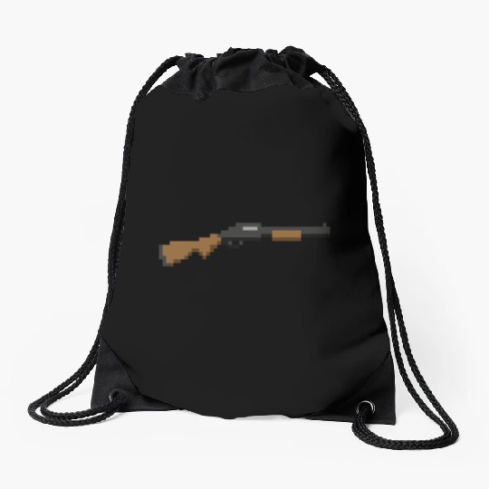 pixel gun Drawstring Bags