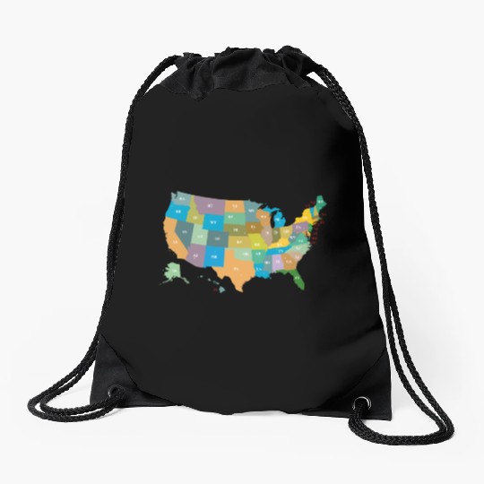 US States Drawstring Bags