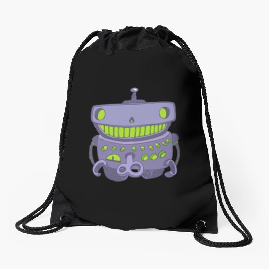 18 robot 25 png vectorstock 4842445 Drawstring Bags
