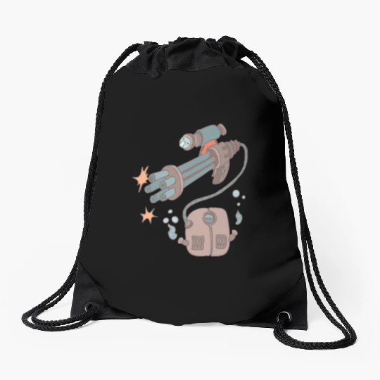 32 robot 38 png vectorstock 4842445 Drawstring Bags