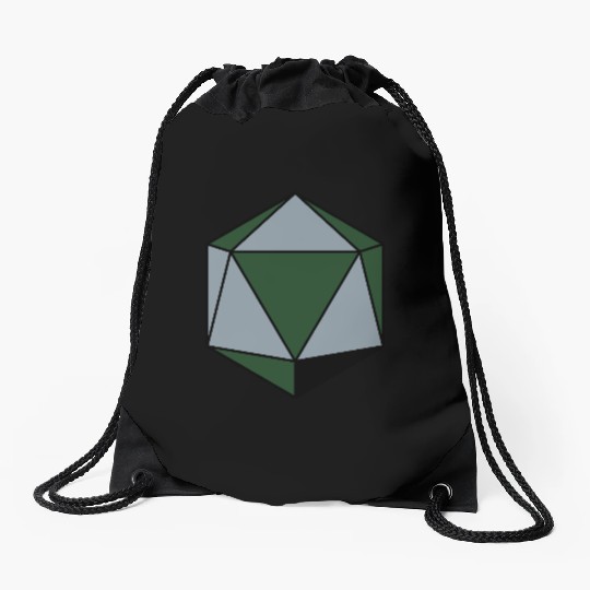 platonic solid Drawstring Bags