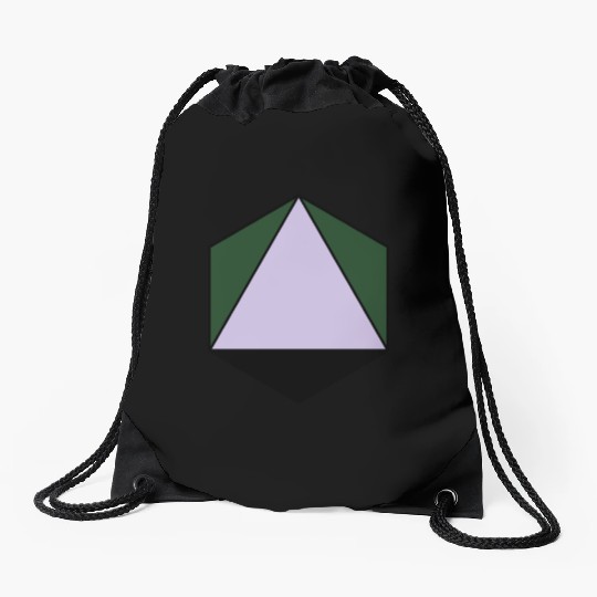 platonic solid Drawstring Bags