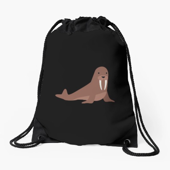 walrus Drawstring Bags