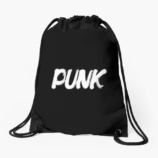 punk rock Drawstring Bags