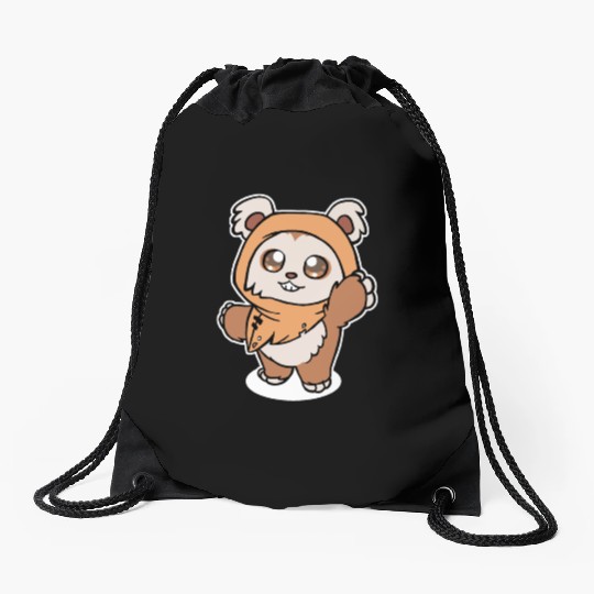 Baby Ewok Drawstring Bags