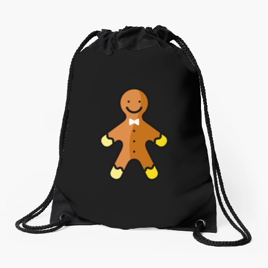 Gingerbread man Drawstring Bags