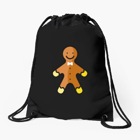 Gingerbread man Drawstring Bags