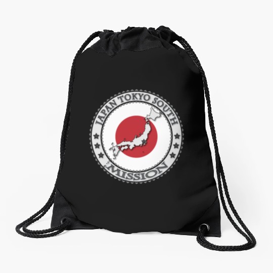 Japan Tokyo South Mission Drawstring Bags