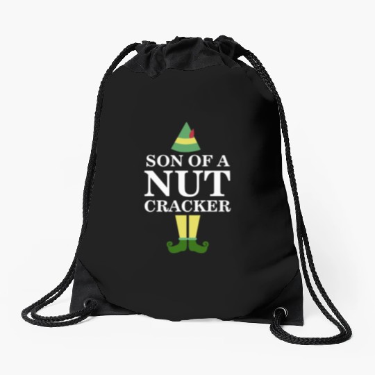 Funny Son of A Nutcracker Christmas Movie Quote Drawstring Bags
