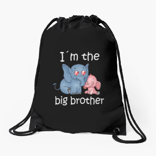 I'm the Big Brother Drawstring Bags