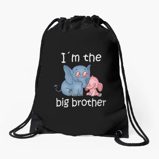 I'm the Big Brother Drawstring Bags