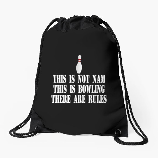 The Big Lebowski Quote Drawstring Bags