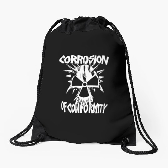 Corrosion Of Conformity Old School Logo Drawstring Bags