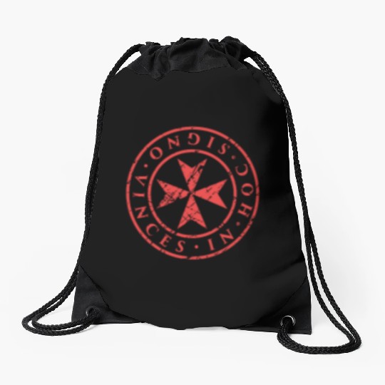 Knights Templar Maltese Cross Drawstring Bags