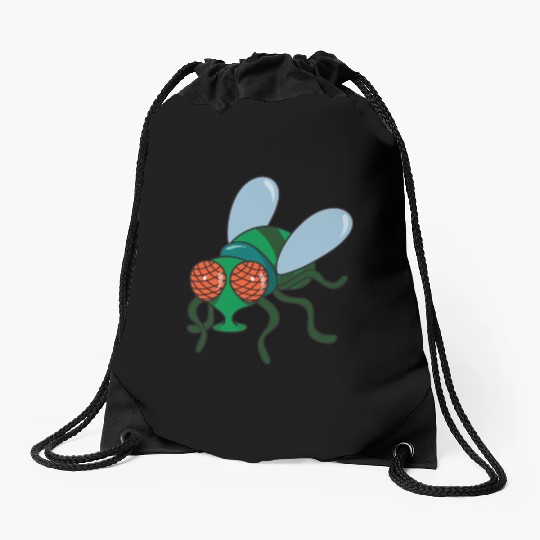 Fly Insect Drawstring Bags