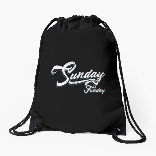 Sunday Funday Drawstring Bags