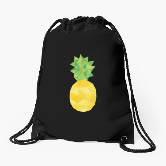 pineapple, pine apple, triangle, food Drawstring Bags