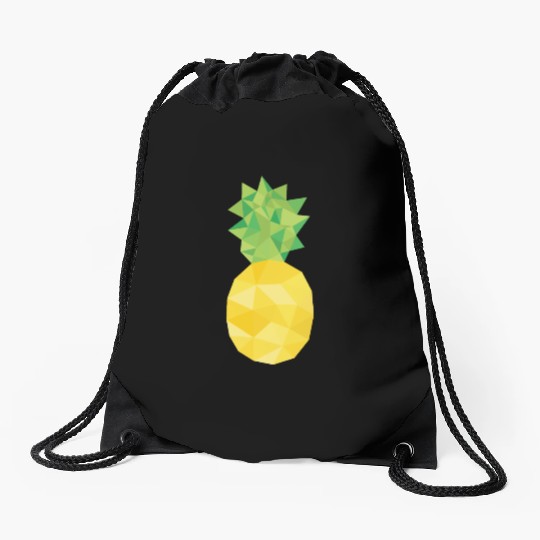 pineapple, pine apple, triangle, food Drawstring Bags