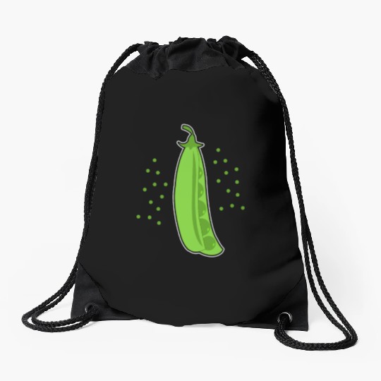 Pea Pod Vegetable Drawstring Bags
