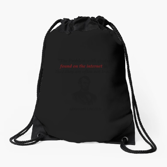 Funny Abraham Lincoln History Teacher Drawstring Bags Source
