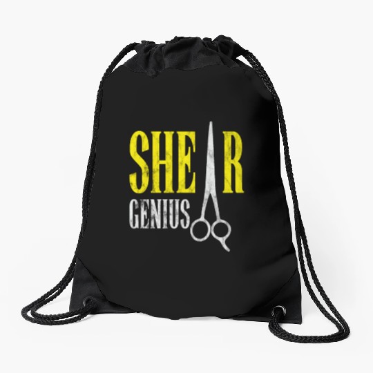 Shear Genius Hairstylist Worker gift Drawstring Bags