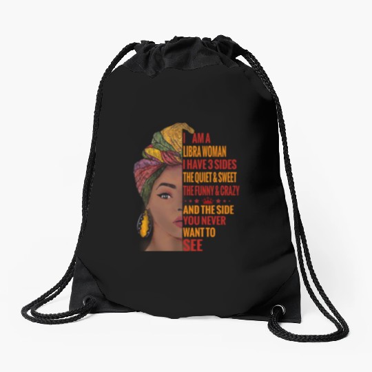 Libra woman Drawstring Bags