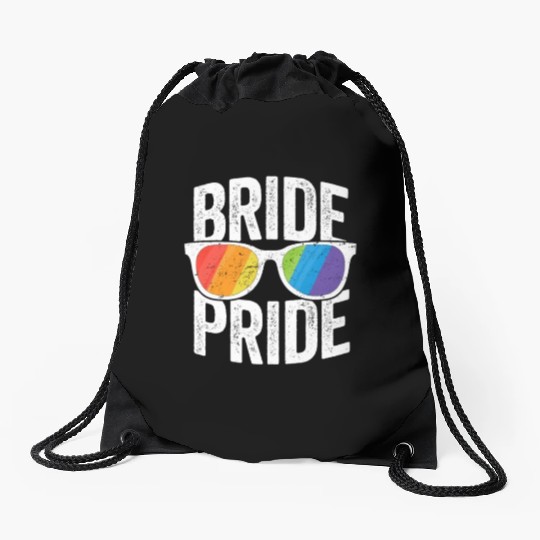 Bride Pride Bachelorette Party Drawstring Bags LGBT Pride Lesbian