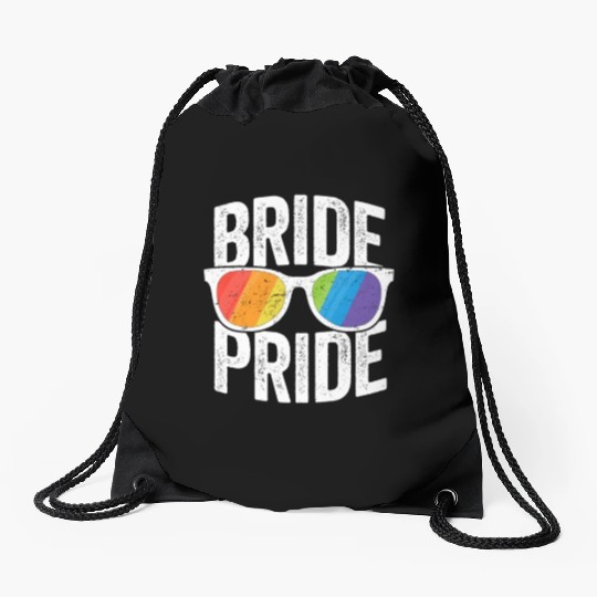 Bride Pride Bachelorette Party Drawstring Bags LGBT Pride Lesbian
