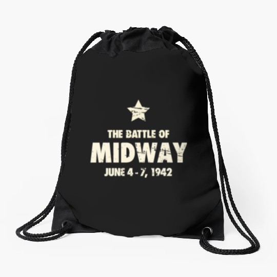 Battle Of Midway - World War 2 / WWII Drawstring Bags