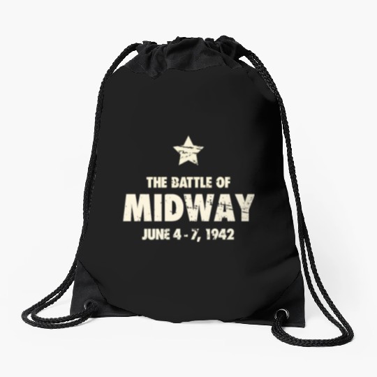 Battle Of Midway - World War 2 / WWII Drawstring Bags