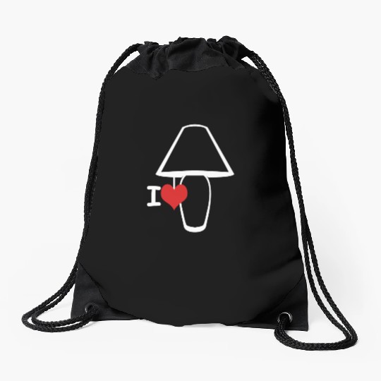 I Love Lamp Drawstring Bags