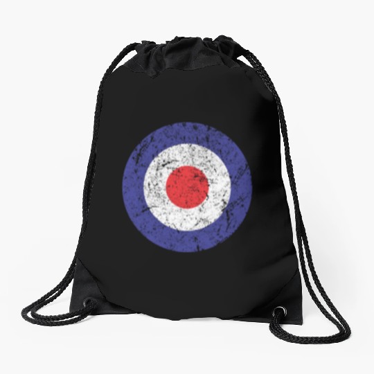 Royal Air Force World War II Spitfire Logo Retro Drawstring Bags