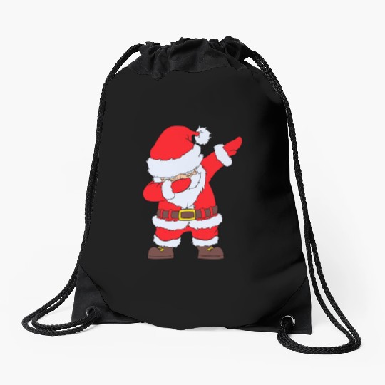 Dabbing Santa Drawstring Bags Santa Claus Christmas Dab
